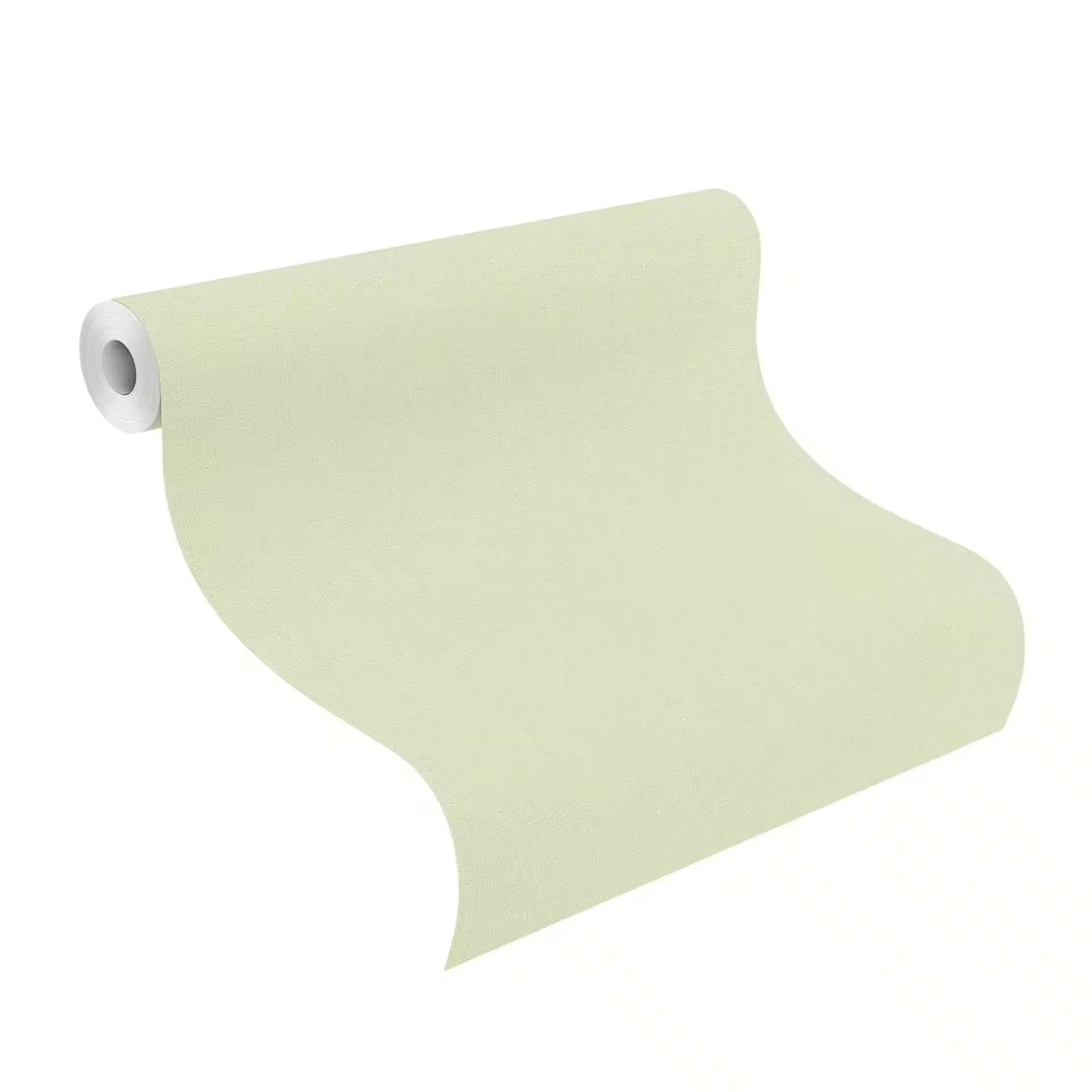 Rasch 447538 Vliestapete/Vinyl auf Vlies – Uni Textiloptik pistaziengr