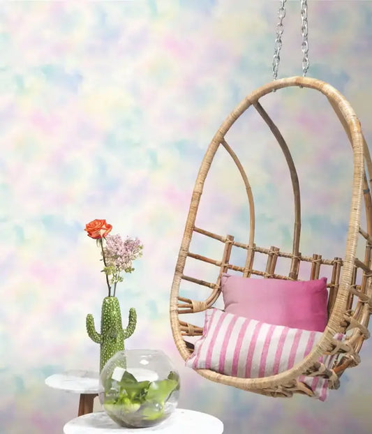 Rasch Vliestapete 818017 Selection - Wolken Rosa Pastell Aquarell