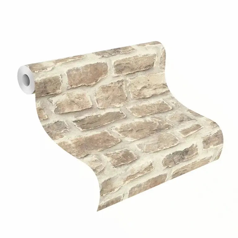 Rasch Vliestapete 860610 Selection - Steinoptik Beige Braun
