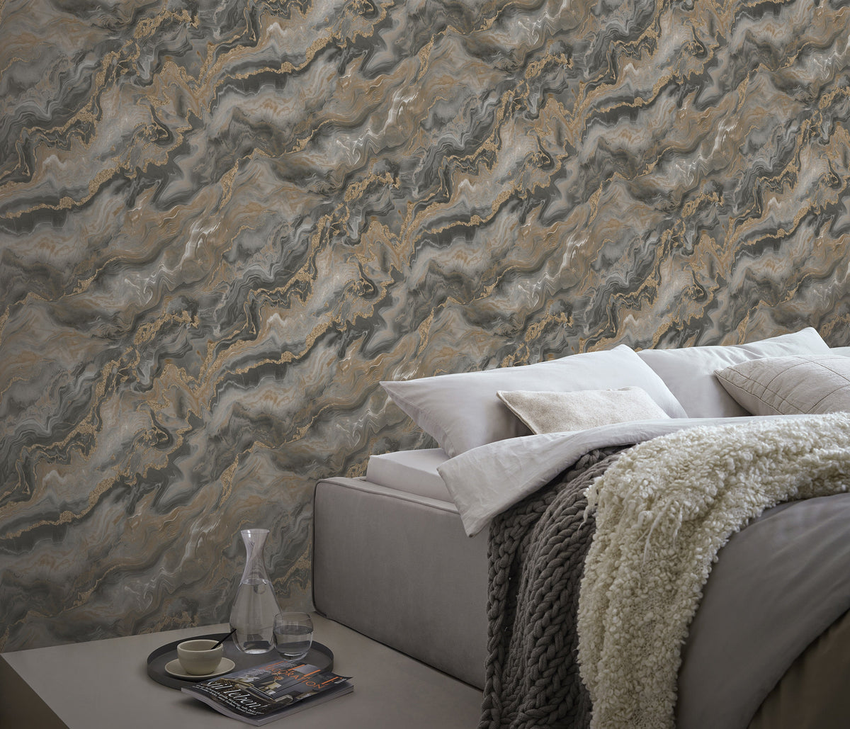 Erismann Elle Decoration 4 10447-37 Vinyltapete taupe