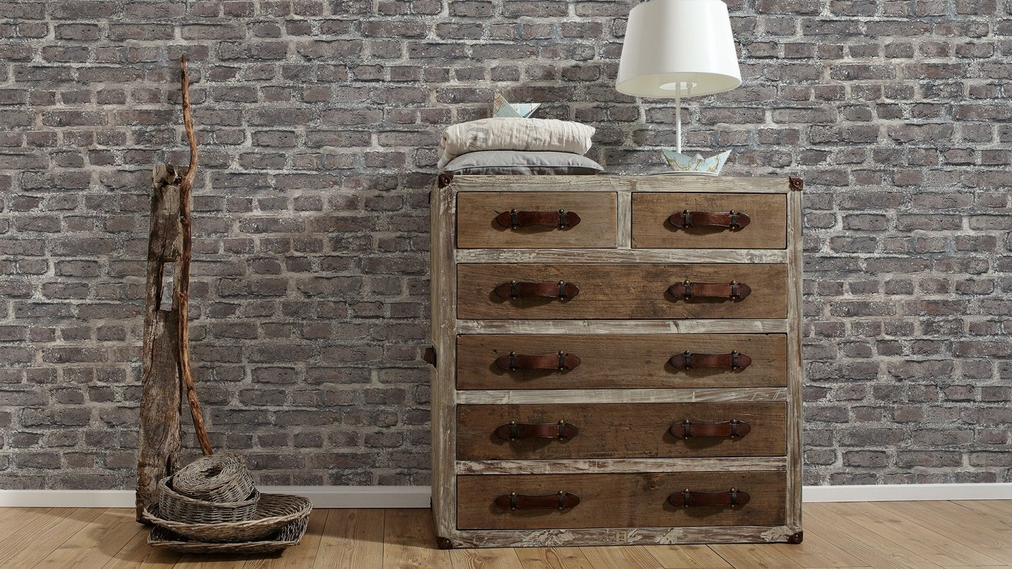 36139-3 Bunt Natur Vliestapete mit Steinmuster von AS Creation