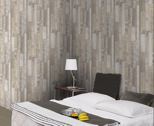 446715 Holzoptik Patina Vliestapete mit Holzmuster von Rasch