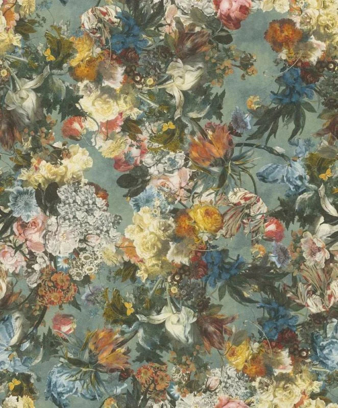 605655 Blumen Vliestapete mit Muster von Rasch