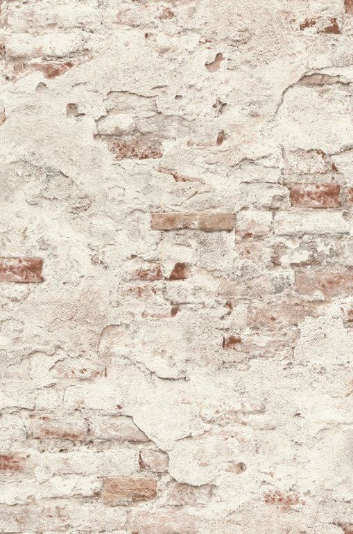 939309 Beige Vliestapete mit Steinmuster von Rasch
