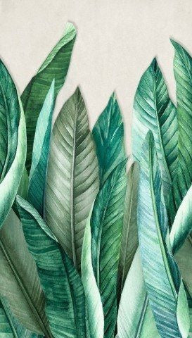 A39501 Blätter grün Fototapete von Grandeco