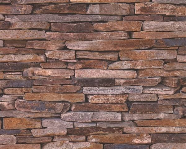 9142-17 Best of Wood'n Stone 2 Vliestapete mit Steinmuster von AS Creation