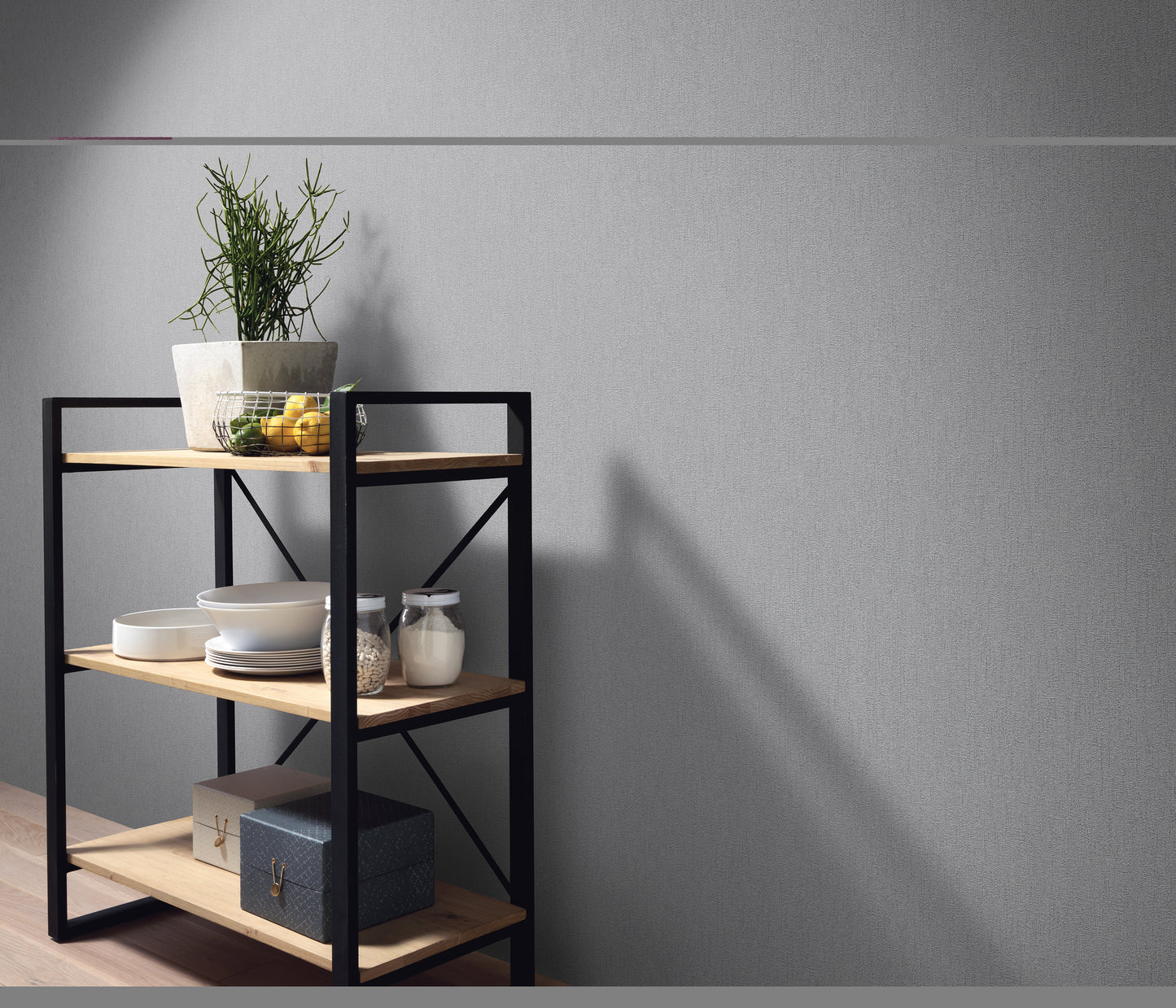 Vliestapete Dieter Bohlen Uni grau 02425-60 Erismann