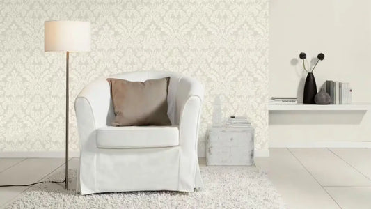 Rasch Vliestapete 449020 Florentine II - Barock Ornament Beige Creme