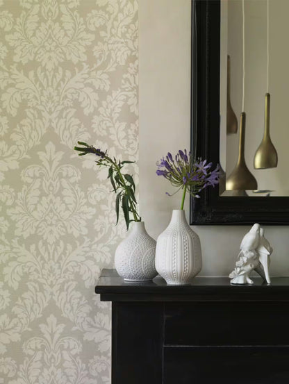 Rasch Vliestapete 449020 Florentine II - Barock Ornament Beige Creme
