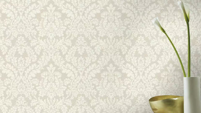 Rasch Vliestapete 449020 Florentine II - Barock Ornament Beige Creme