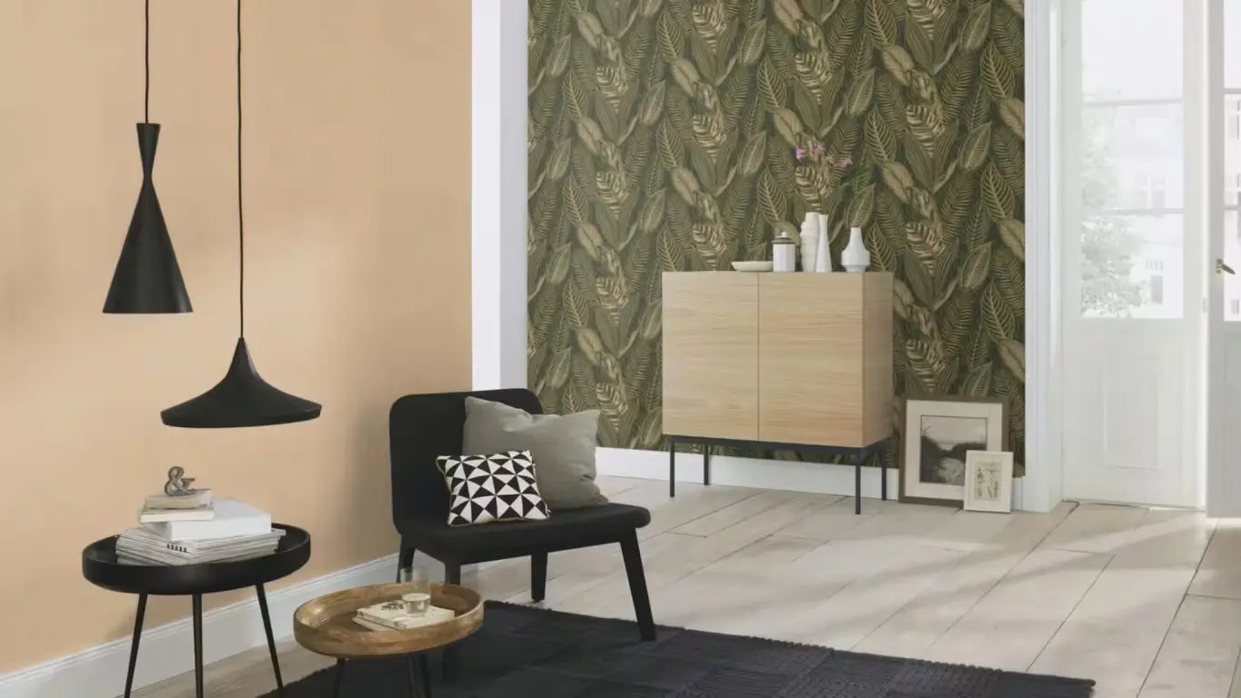 Rasch Vliestapete 751826 African Queen III - Blätter Tropen Grün Gold Metallic