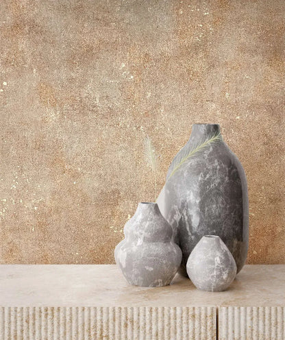Marburg Vliestapete 34269 City Glow Putz Optik Kupfer Beige