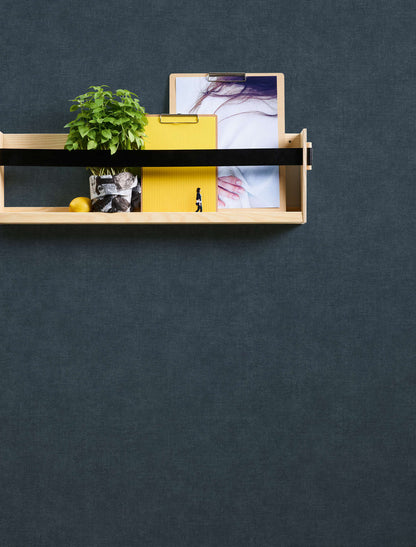A.S. Création Livingwalls Tapete Smart Surfaces Vliestapete Uni-Tapete dunkel Blau 395672