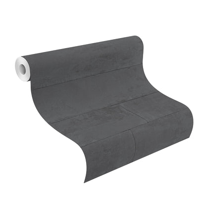 426038 Schwarz-Tiefschwarz Vliestapete mit Muster von Rasch