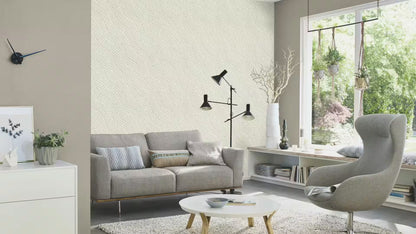 Rasch 452037 Grau Vliestapete Textiloptik Kalahari Struktur Unitapete