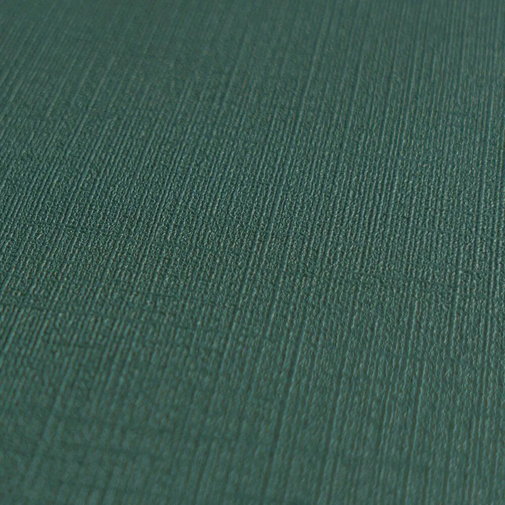 A.S. Création 39098‑4 – Vliestapete Leinen-Textiloptik Grün