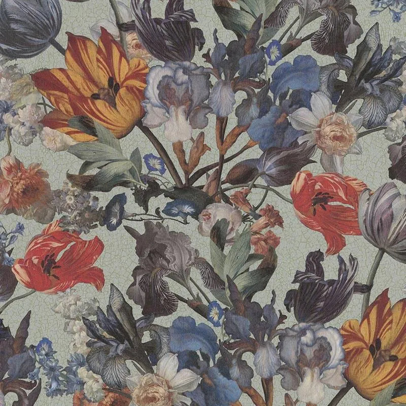 605655 Blumen Vliestapete mit Muster von Rasch