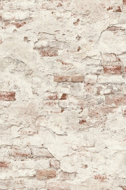 939309 Beige Vliestapete mit Steinmuster von Rasch