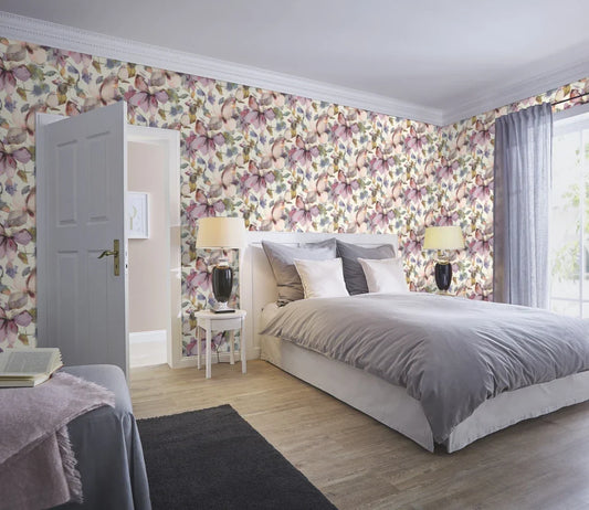 Florentine IV 481228 Aquarelloptik Magnolien von Rasch