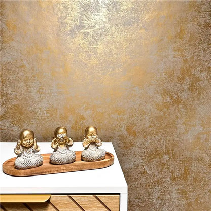 53126 Tapete Gold Kupfer Uni Putzoptik Metallic Glitzer Vliestapete Marburg – La Veneziana 2